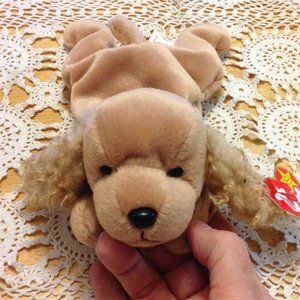 Ty Beanie Babies Plush Vintage Ty Spunky Cocker Spaniel Dog - 1997